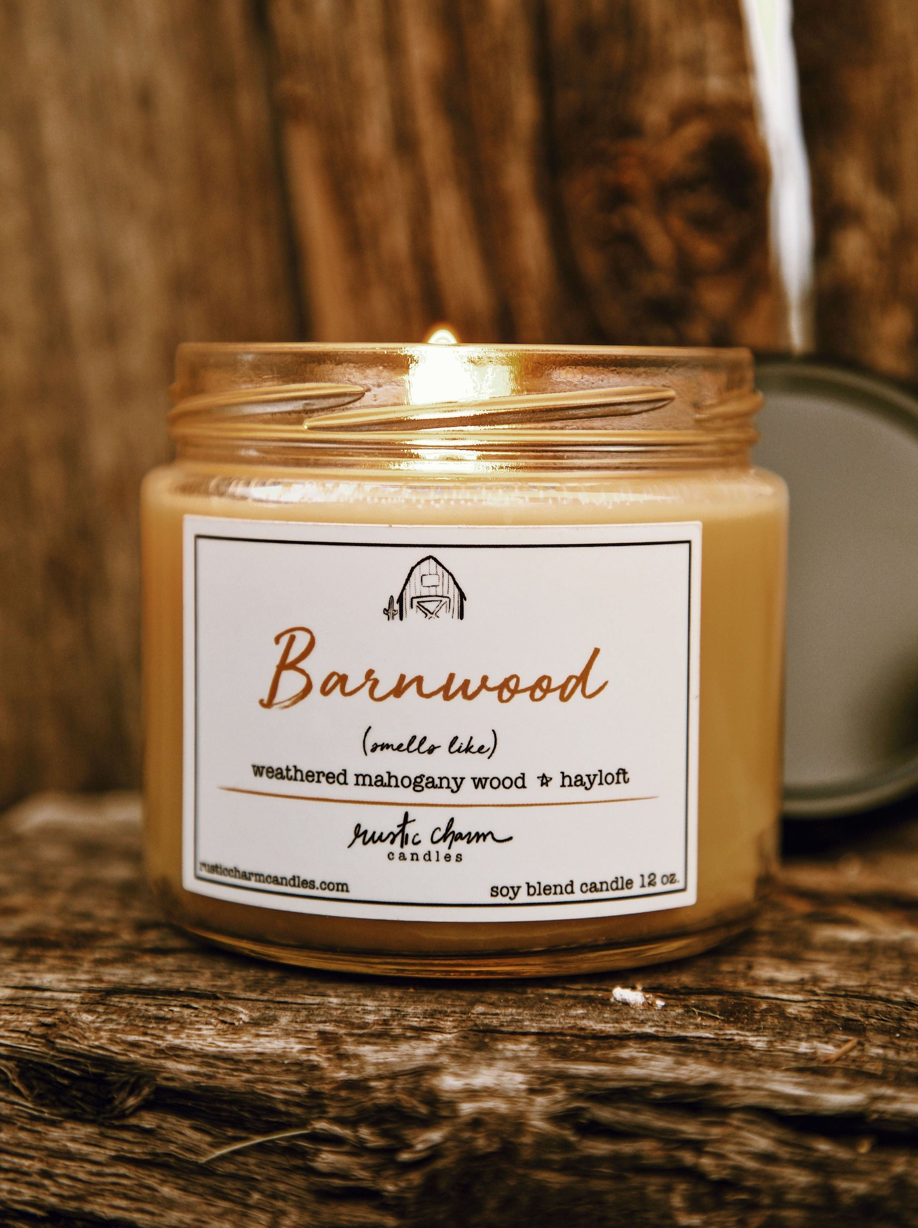 Organic Scented Candle Banira Wood