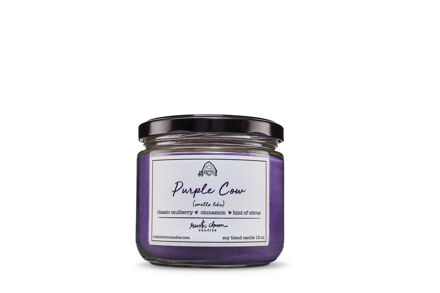 Purple Cow Candle