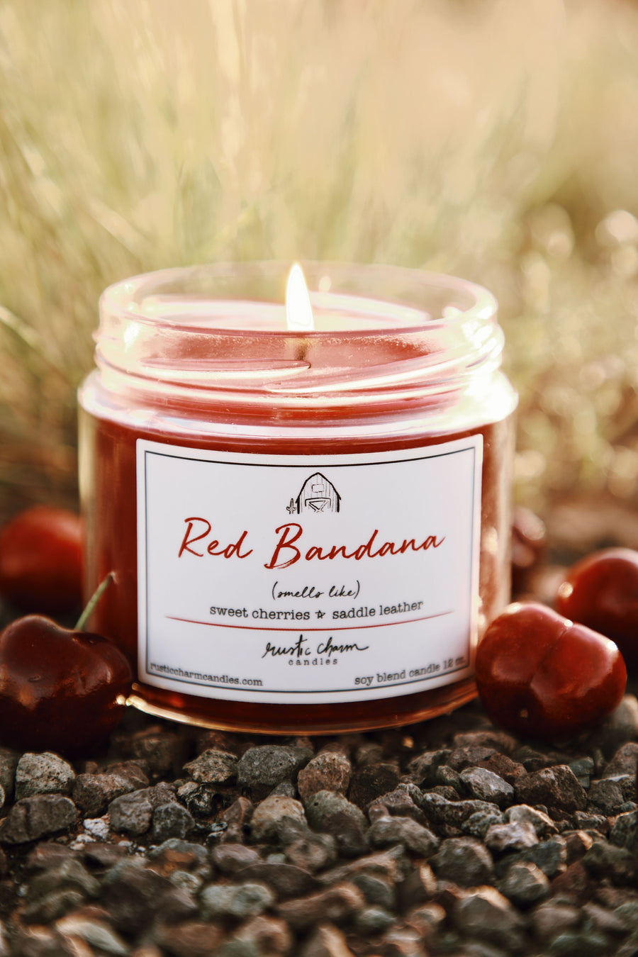 Red Bandana Candle