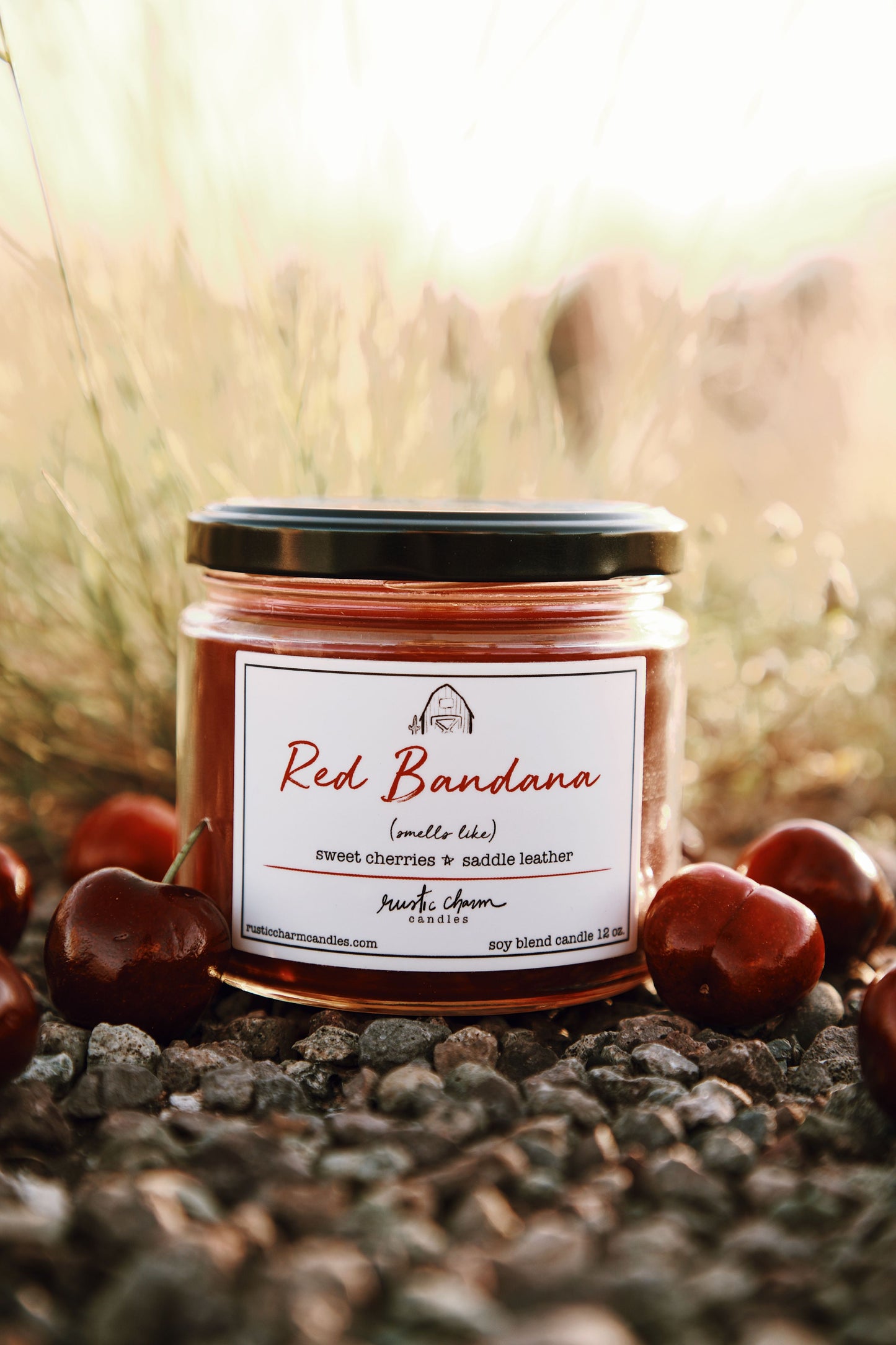 Red Bandana Candle