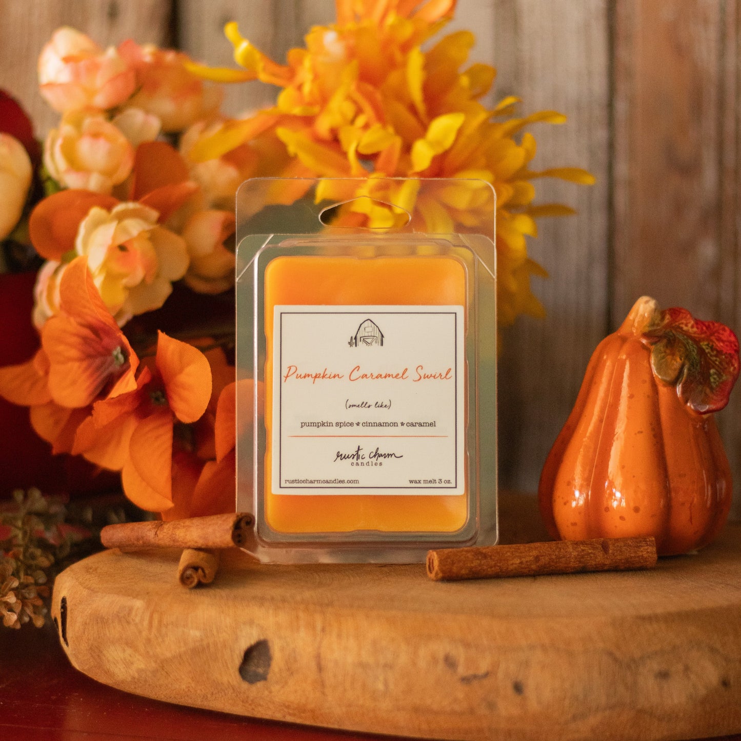Pumpkin Caramel Swirl Wax Melt