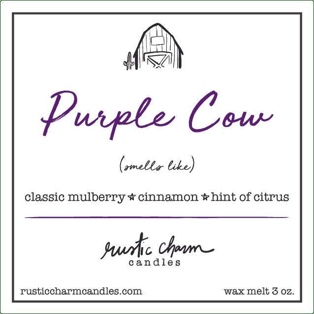 Purple Cow Candle