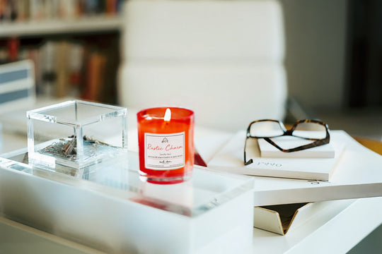 An example of Rustic Charm scented candle scents in the workplace
