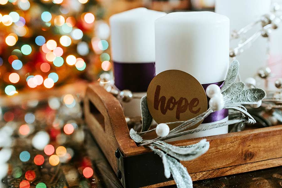 Candle Display Ideas for Christmas