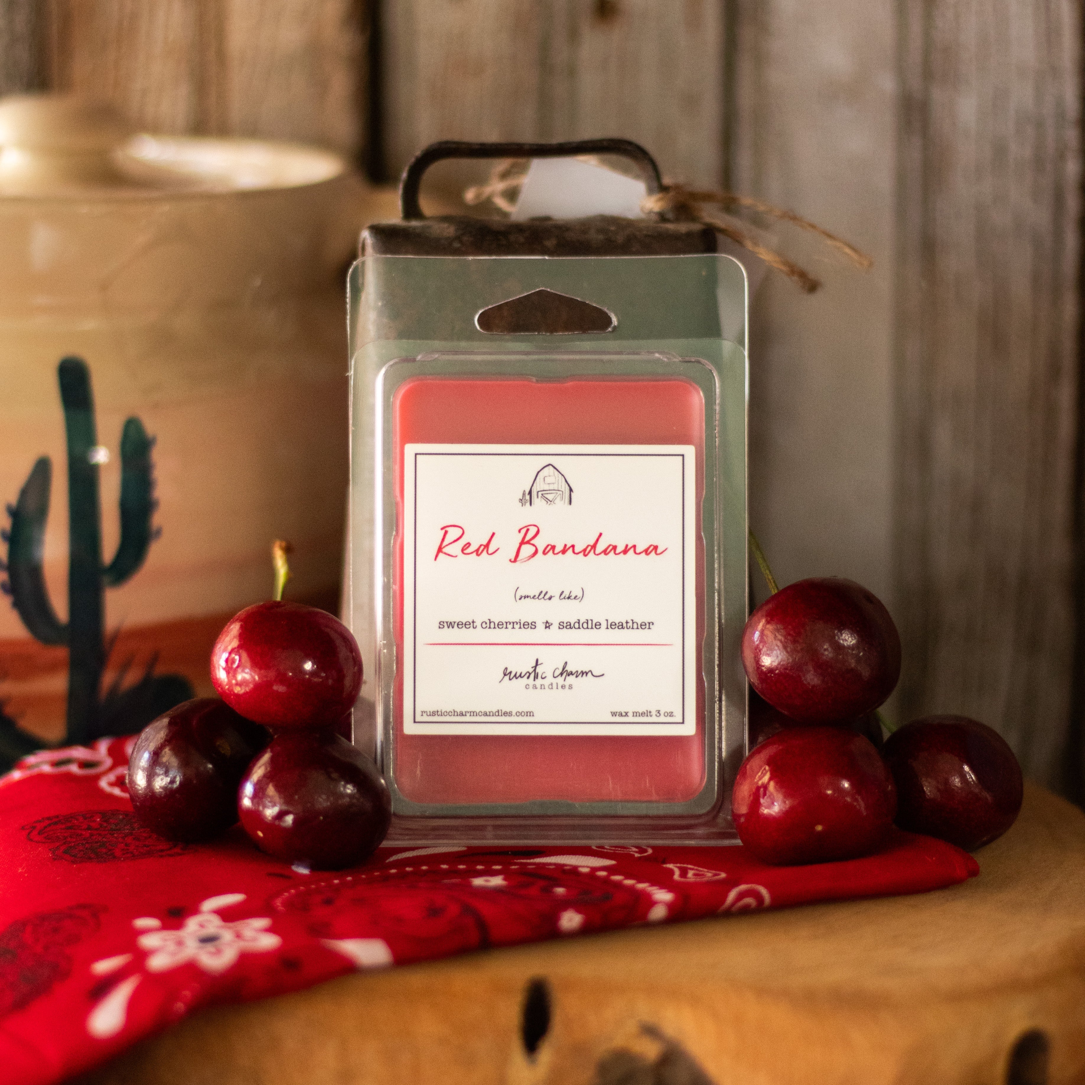 Red Bandana Wax Melt