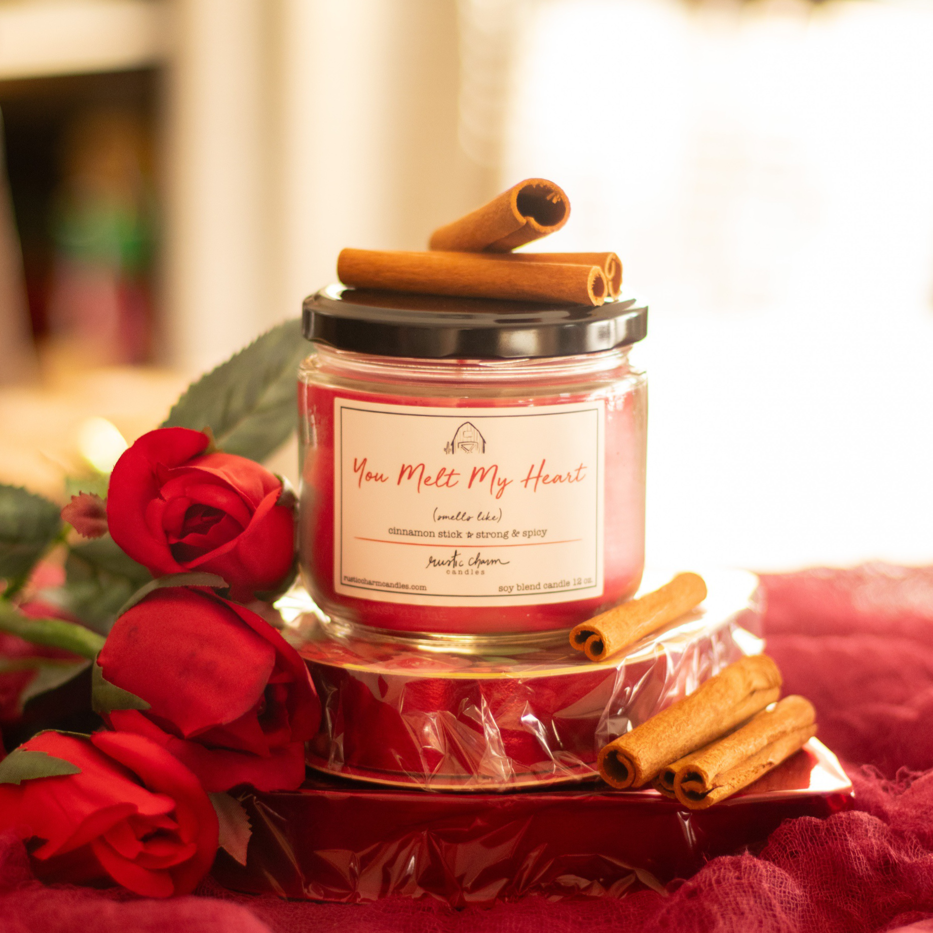 You Melt My Heart Candle (Cinnamon, Sweet Vanilla, Spices)