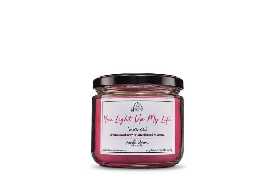You Light Up My Life  ~ Strawberries & Cream Candle
