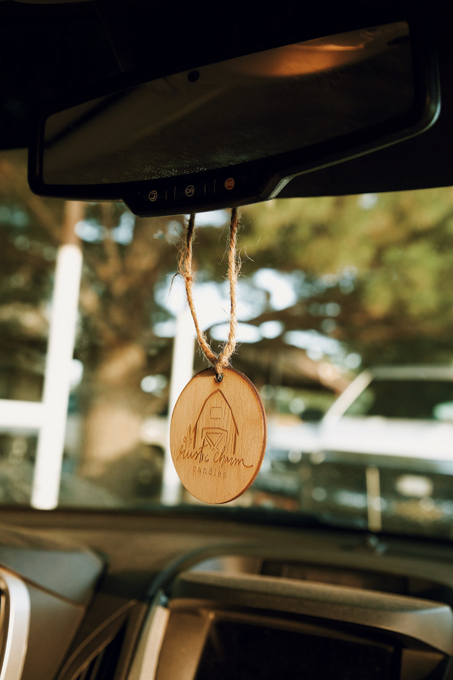 Wood Round Car Scents