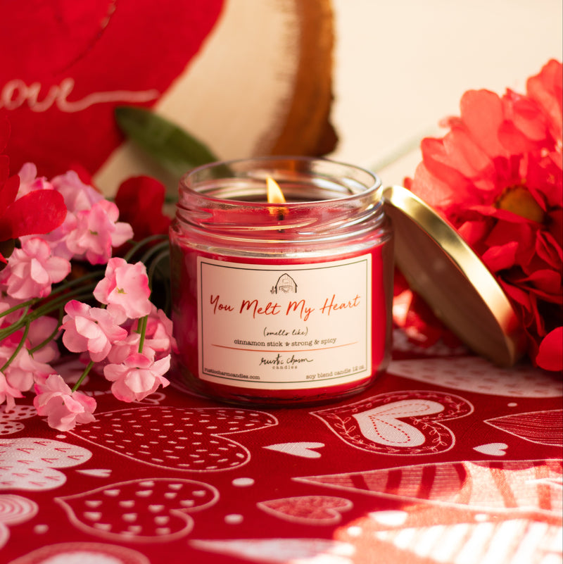 You Melt My Heart Candle (Cinnamon, Sweet Vanilla, Spices)