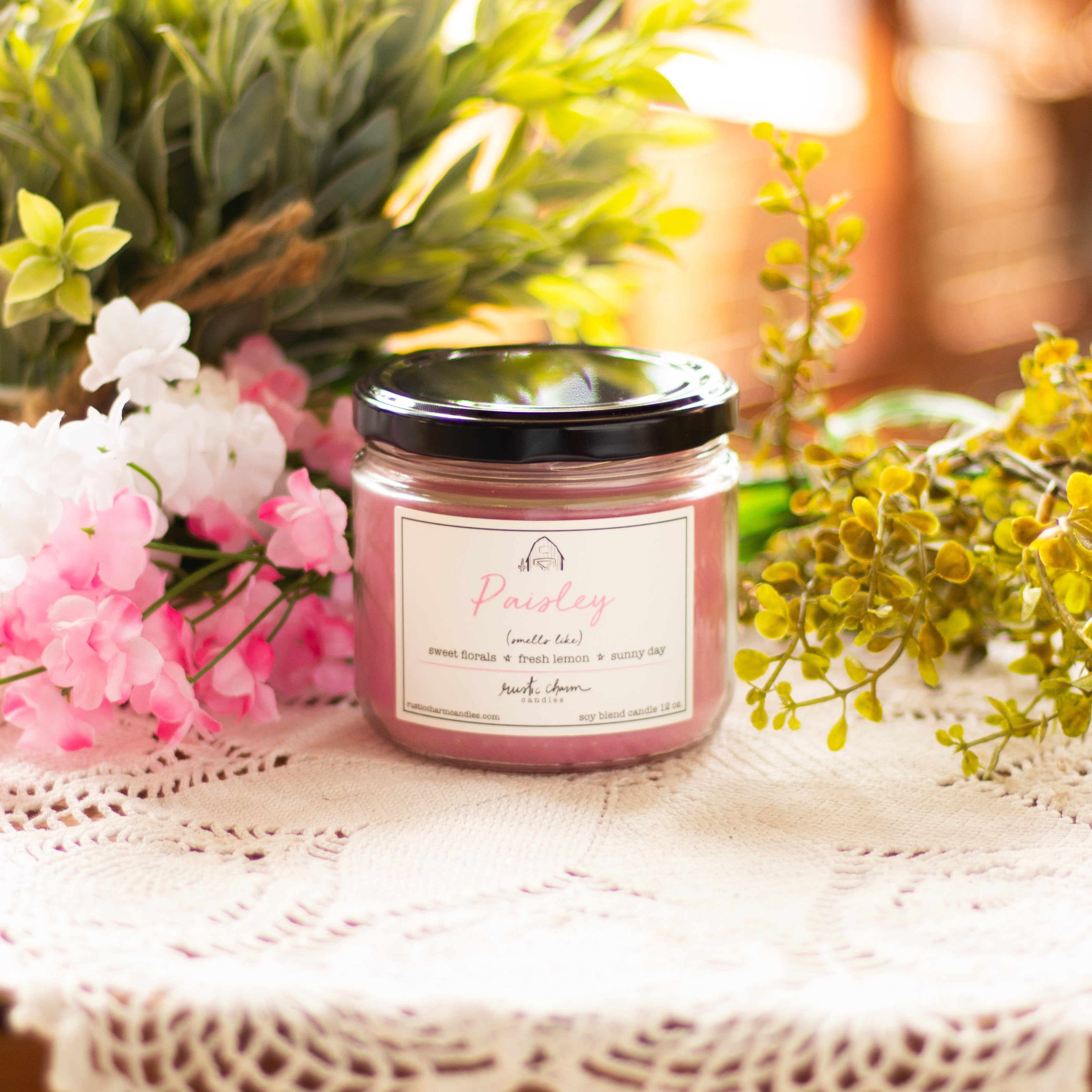 Paisley Candle