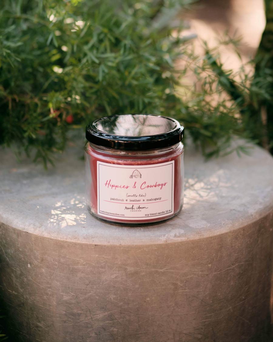 Rustic Charm Candles | 12-oz Scented Candle | Hippies & Cowboys