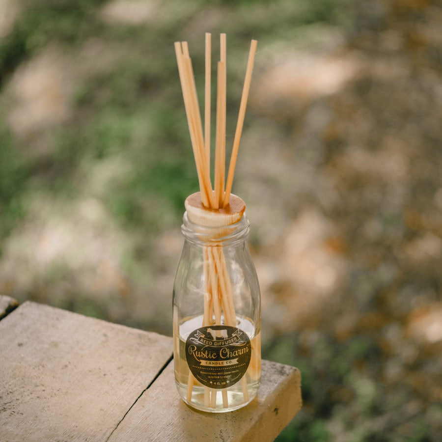 Rustic Charm Candles | Milk Bottle Reed Diffuser