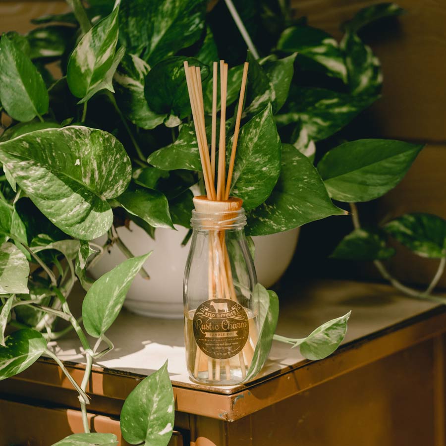 Rustic Charm Candles | Milk Bottle Reed Diffuser