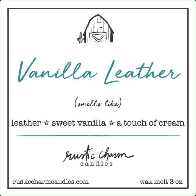 Vanilla Leather Scented Wax Melt